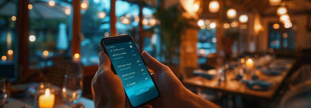 Ristorante con assistenza chatbot AI