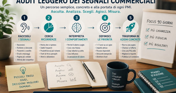 Come iniziare con un audit leggero dei segnali commerciali