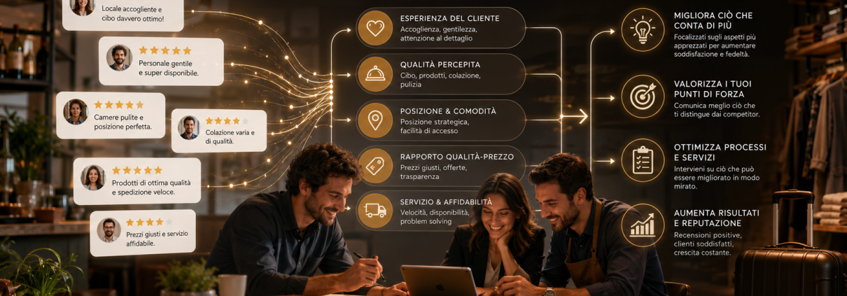 Recensioni che guidano il successo commerciale
