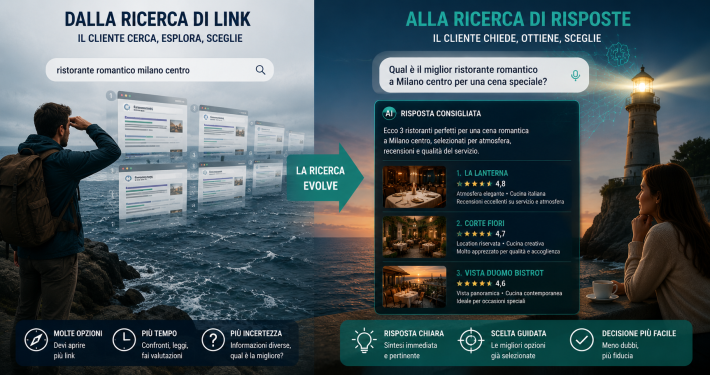 Dalla ricerca di link alla ricerca di risposte