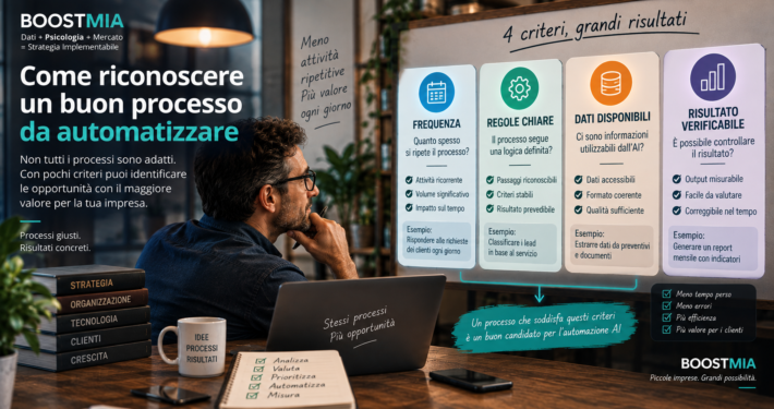 Articolo 30 - immagine 3 Come riconoscere un buon processo da automatizzare